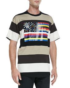 Givenchy American Flag Striped T